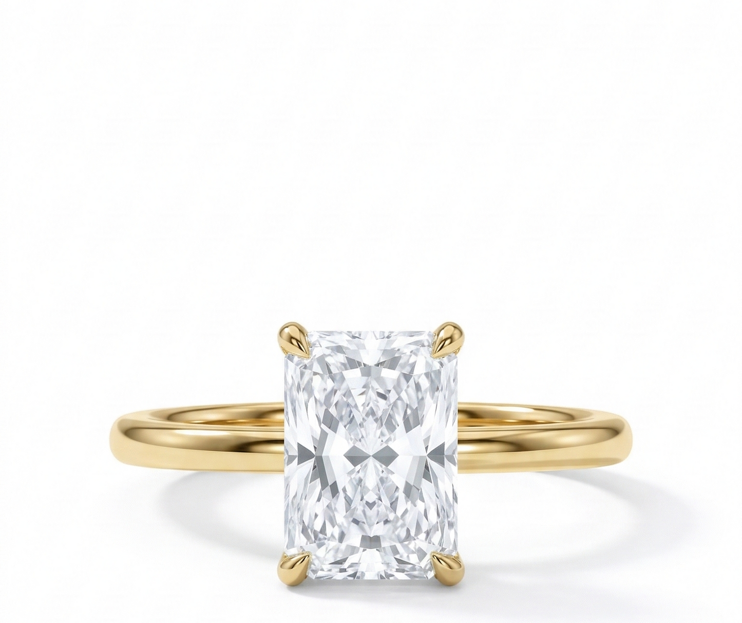 radiant cut diamond engagement rings​

