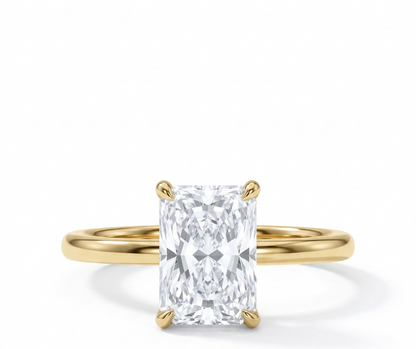 radiant cut diamond engagement rings​

