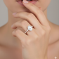 2.900 ct Oval Cut Lab Grown Diamond Engagement Ring