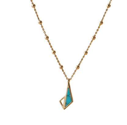 Blue Moon Turquoise Pendant Necklace