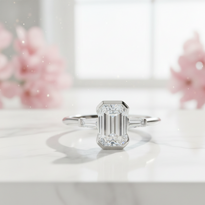2.40 CT Emerald Cut Ring