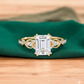 1.80ct Emerald Cut Lab Grown Diamond Engagement Ring