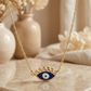Gold Evil Eye Necklace – Protection Pendant Jewelry