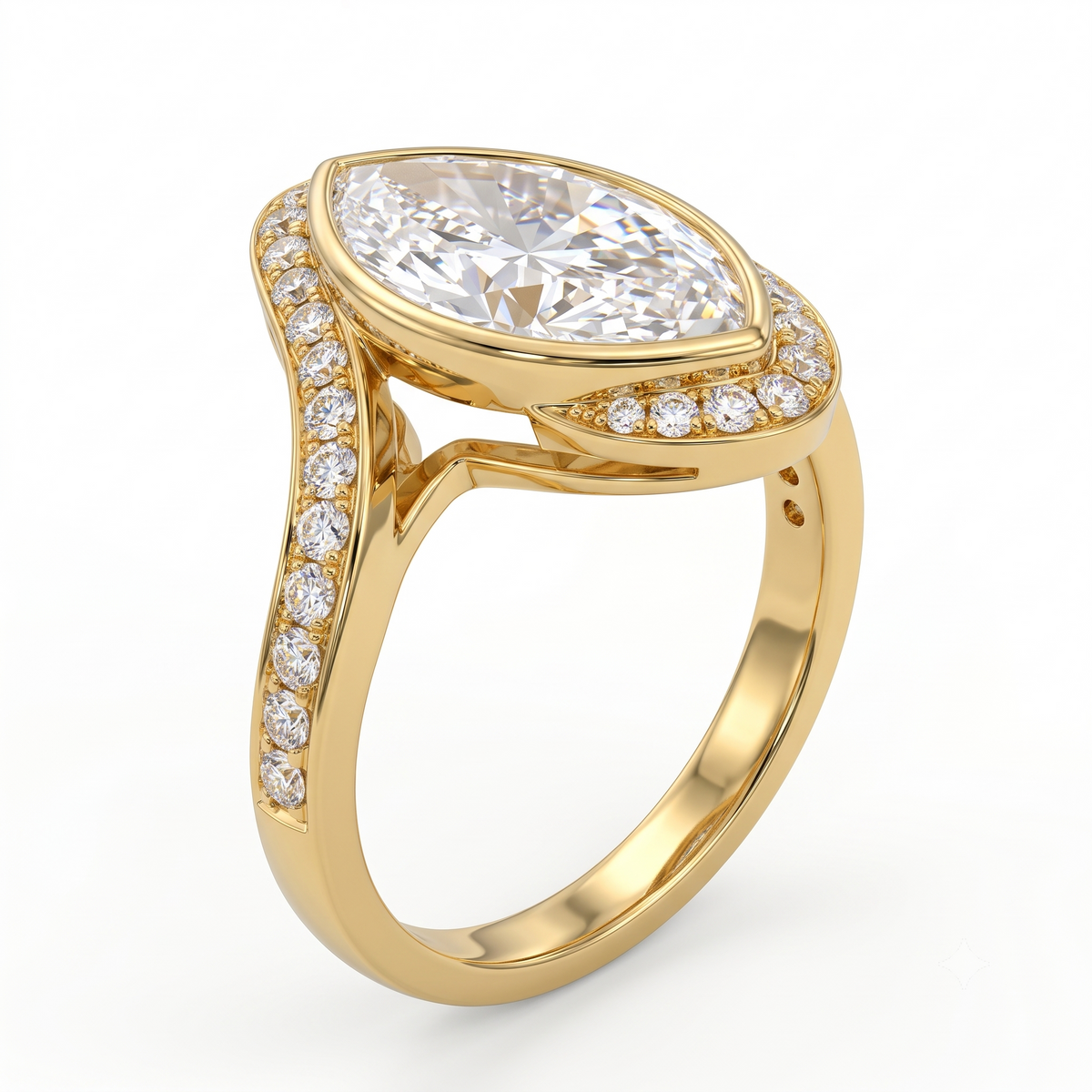 marquise cut engagement ring​

