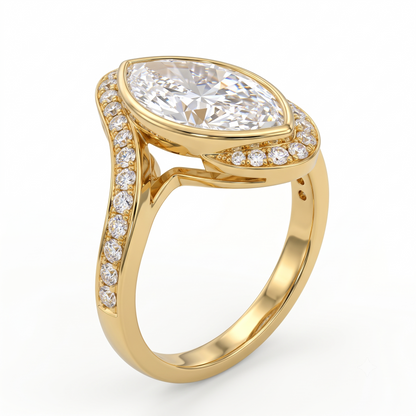 marquise cut engagement ring​

