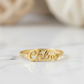 14K Solid Gold Personalized Name Ring – Custom Jewelry