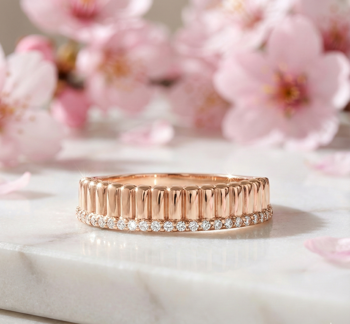 14K Gold Lab-Grown Diamond Band – 0.24 Ct Alternative Ring