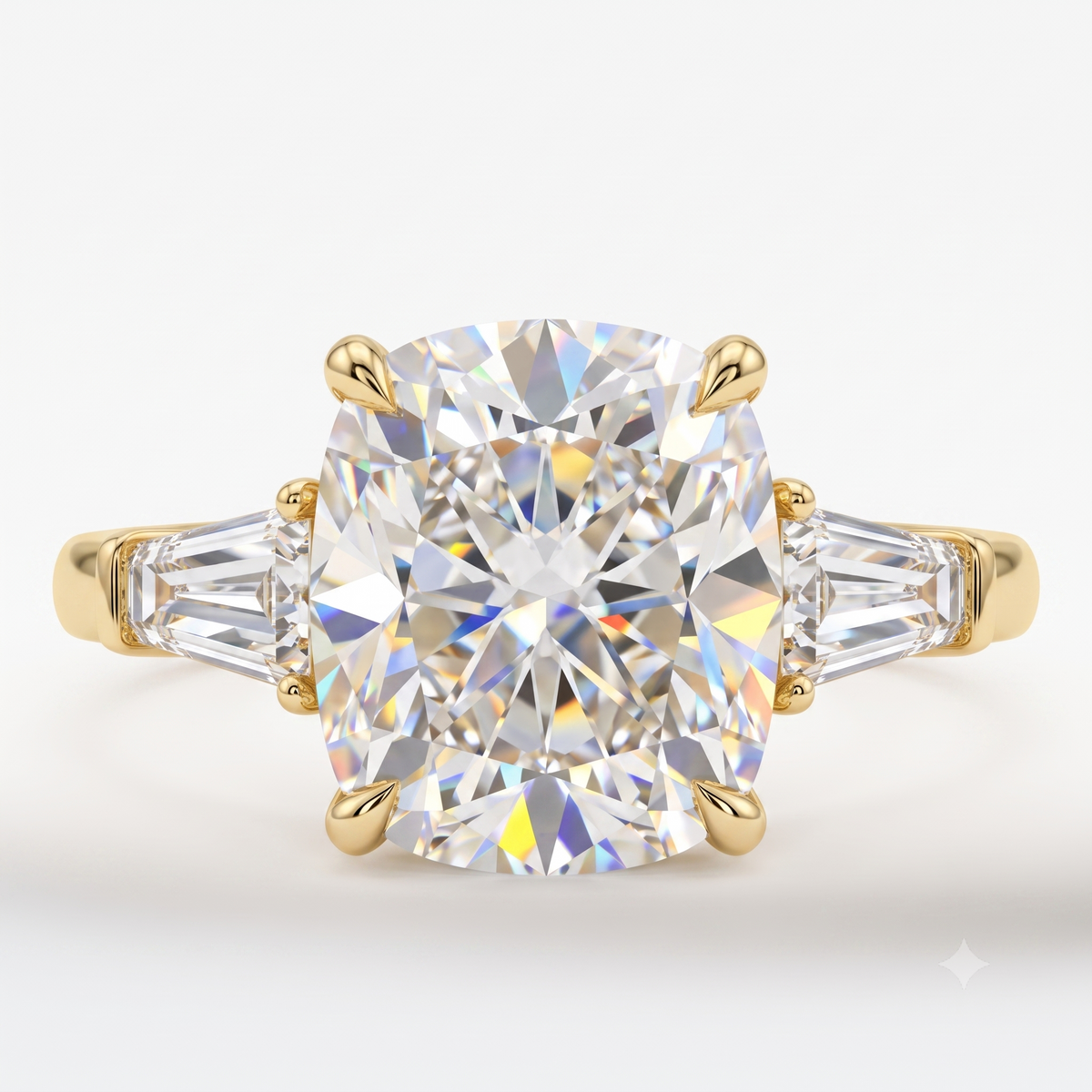 cushion diamond rings engagement​

