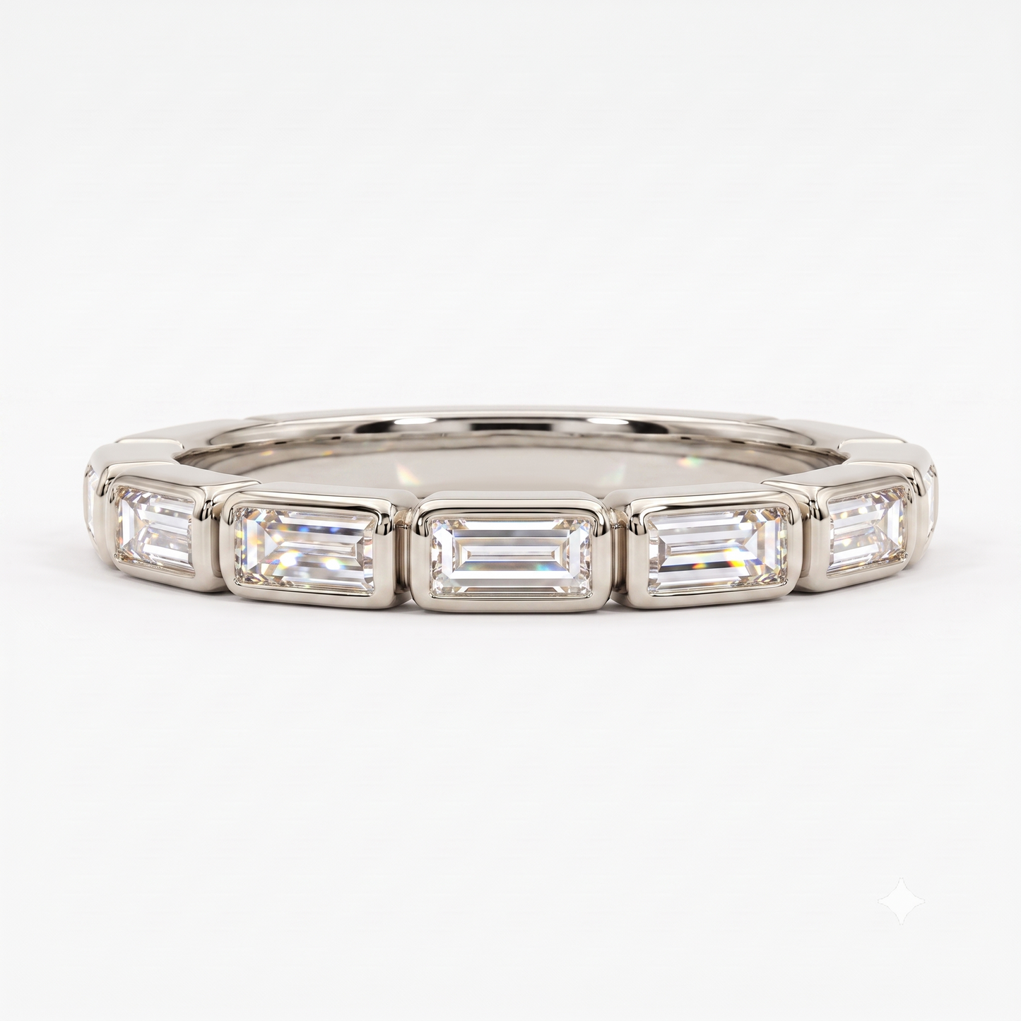 baguette diamond wedding band​

