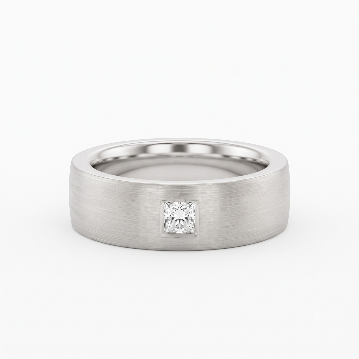 princess cut diamond wedding band