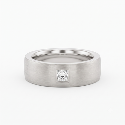 princess cut diamond wedding band
