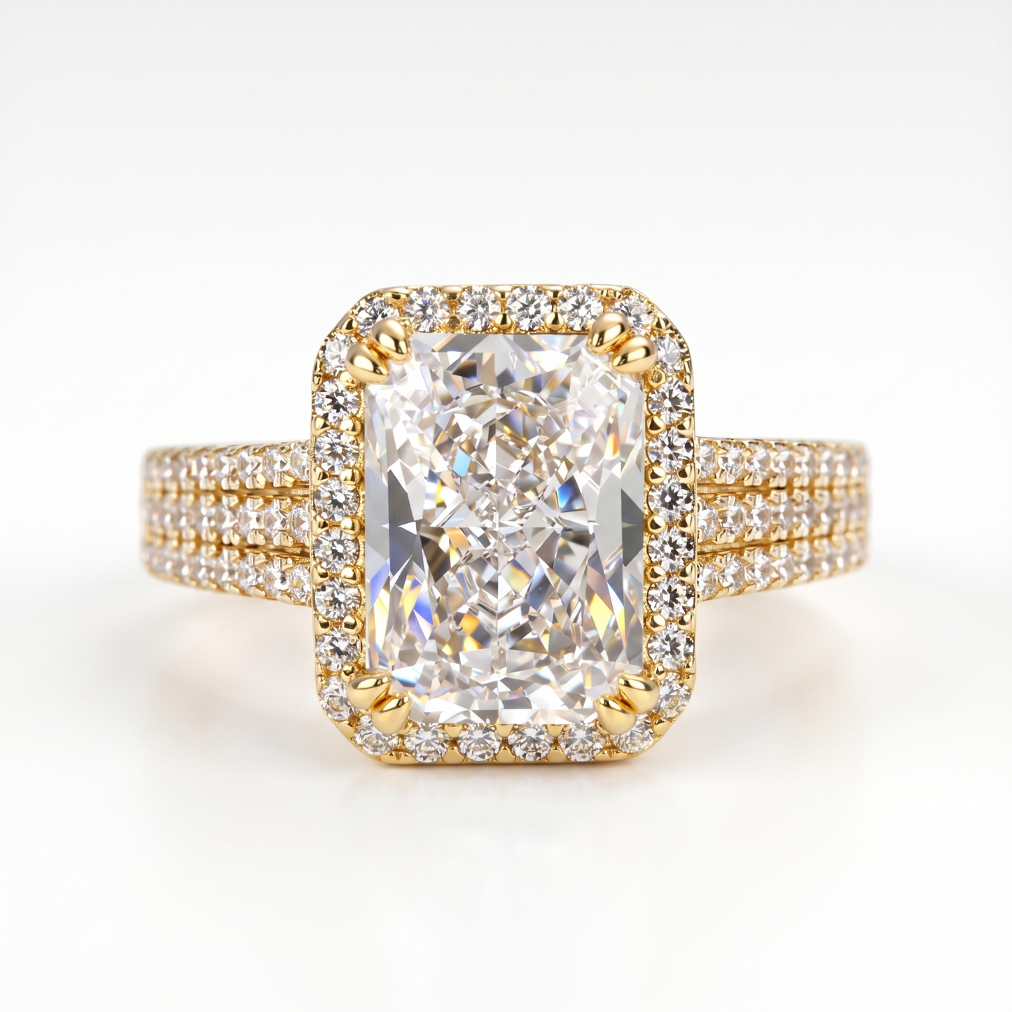 3ct Radiant Cut Lab-Grown Engagement Ring