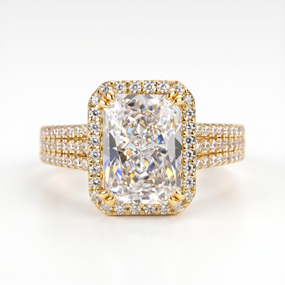 3ct Radiant Cut Lab-Grown Engagement Ring
