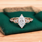 1.100 ct Marquise Lab Grown Diamond Engagement Ring