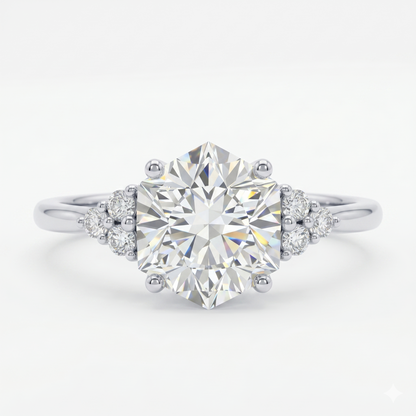 1.56ct Hexagon Cut Lab-Grown Engagement Ring
