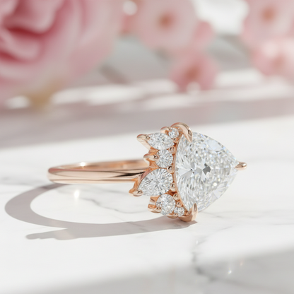 2.40 ct Trillion Cut Lab-Grown Diamond Engagement Ring