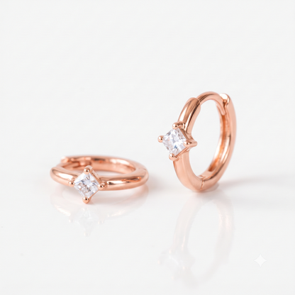 14K gold lab grown diamond earrings