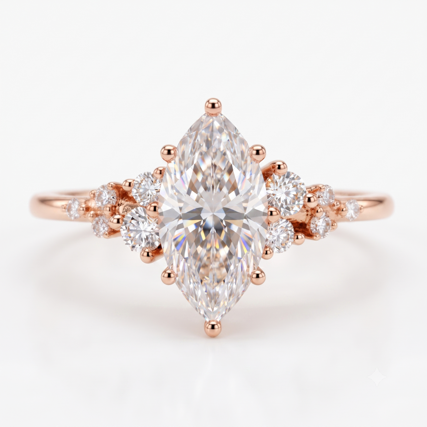 2.16 Ct Marquise Lab Grown Solitaire Engagement Ring
