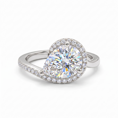 2.00 CT Pear Cut Lab-Grown Engagement Ring