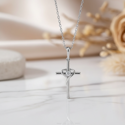 14k gold cross pendant