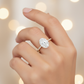 2.680 ct Oval Shaped Lab Grown Diamond Engagement Ring