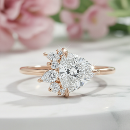 2.40 ct Trillion Cut Lab-Grown Diamond Engagement Ring