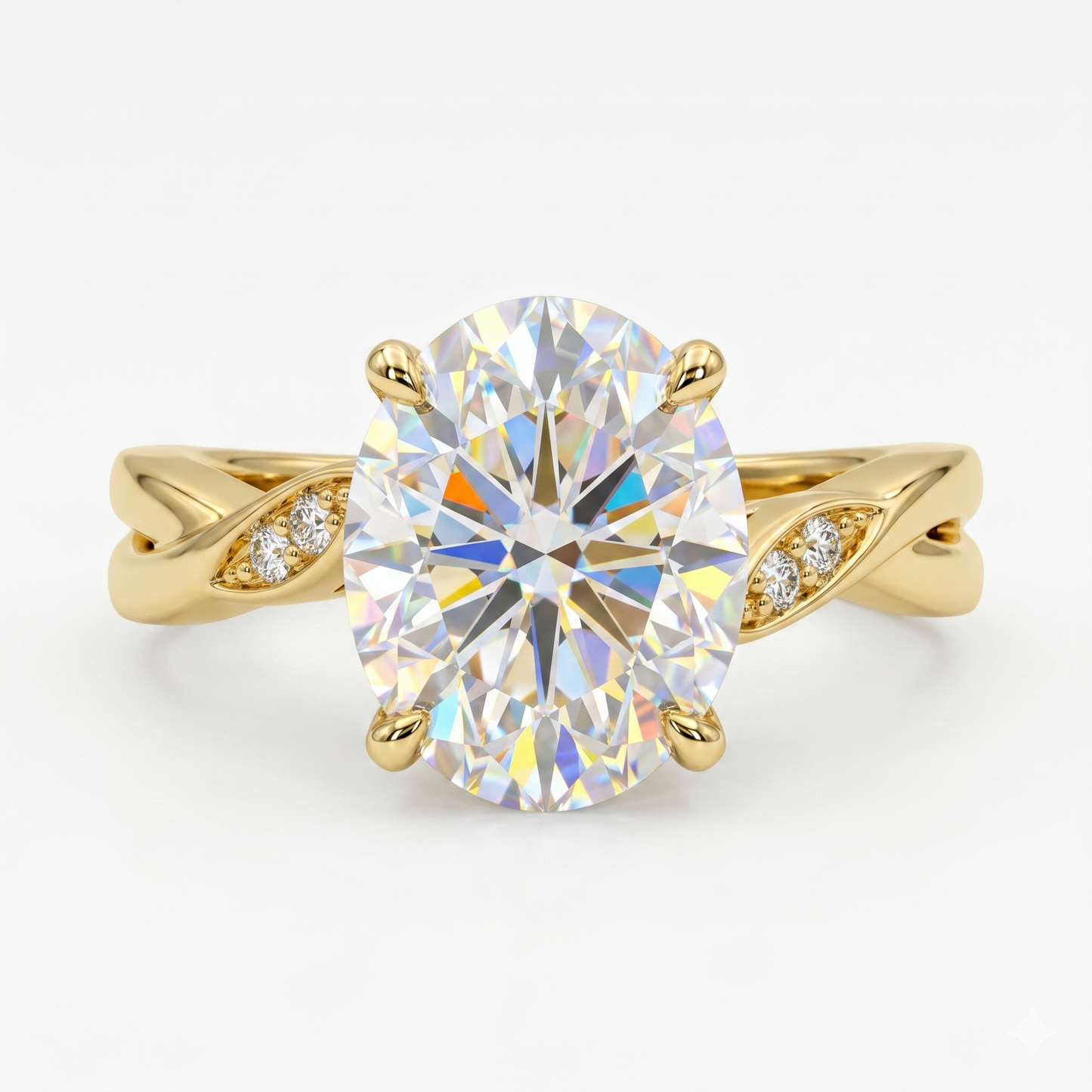 2.00ct Oval Cut Solitaire Lab-Grown Engagement Ring