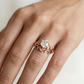 hexagon bezel engagement ring​


