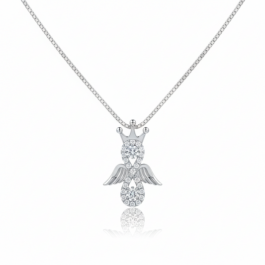 diamond infinity pendant
