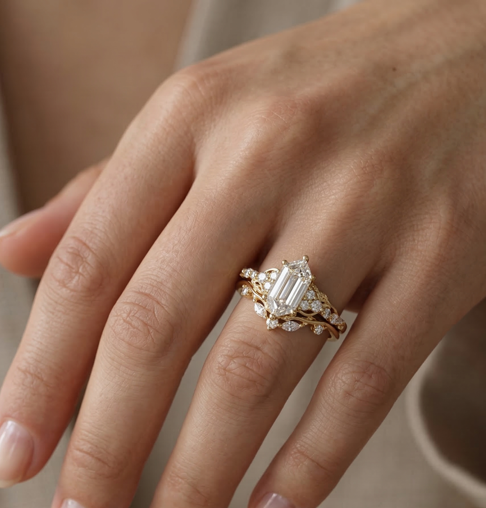 engagement rings hexagon​

