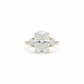 1.80 ct Cushion Cut Lab-Grown Three Stone Engagement Ring