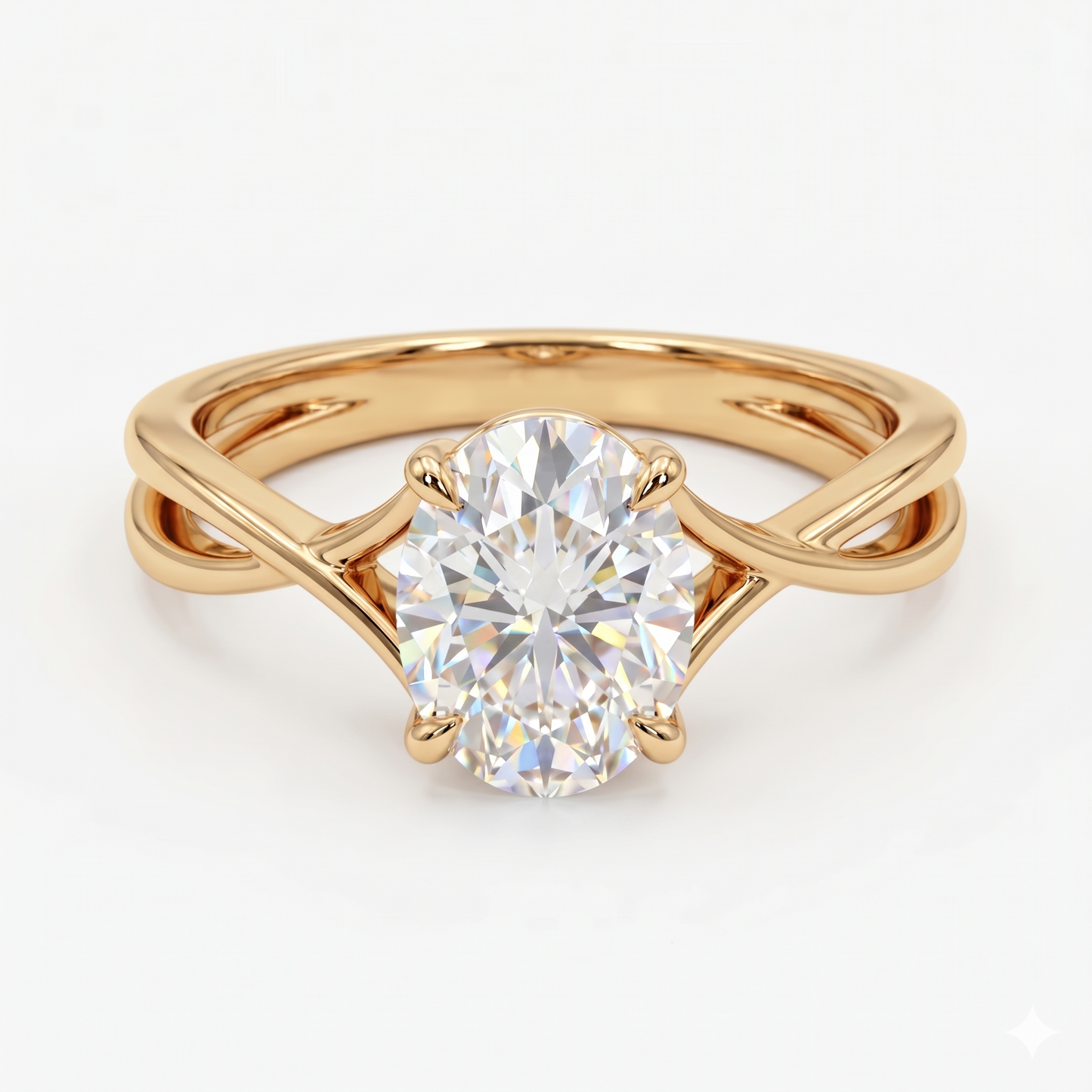1.50ct Oval cut  Solitaire Natural Diamond Engagement Ring