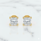2.00ct Princess Cut Lab Grown Diamond Stud Earrings