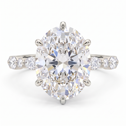 1.40ct Oval Cut Lab Grown Diamond Engagement Ring