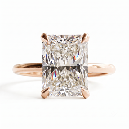 3Ct Radiant Cut Lab-Grown Engagement Ring Solitaire