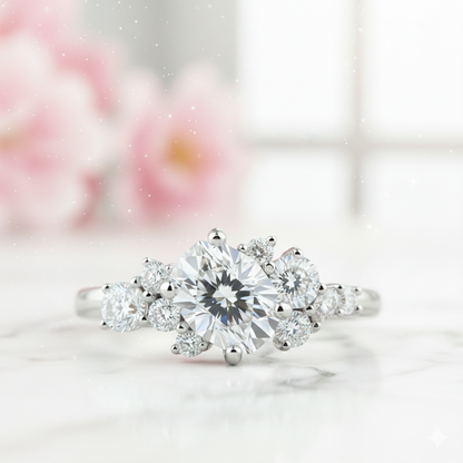 1.34 ct Oval Lab-Grown Engagement Ring