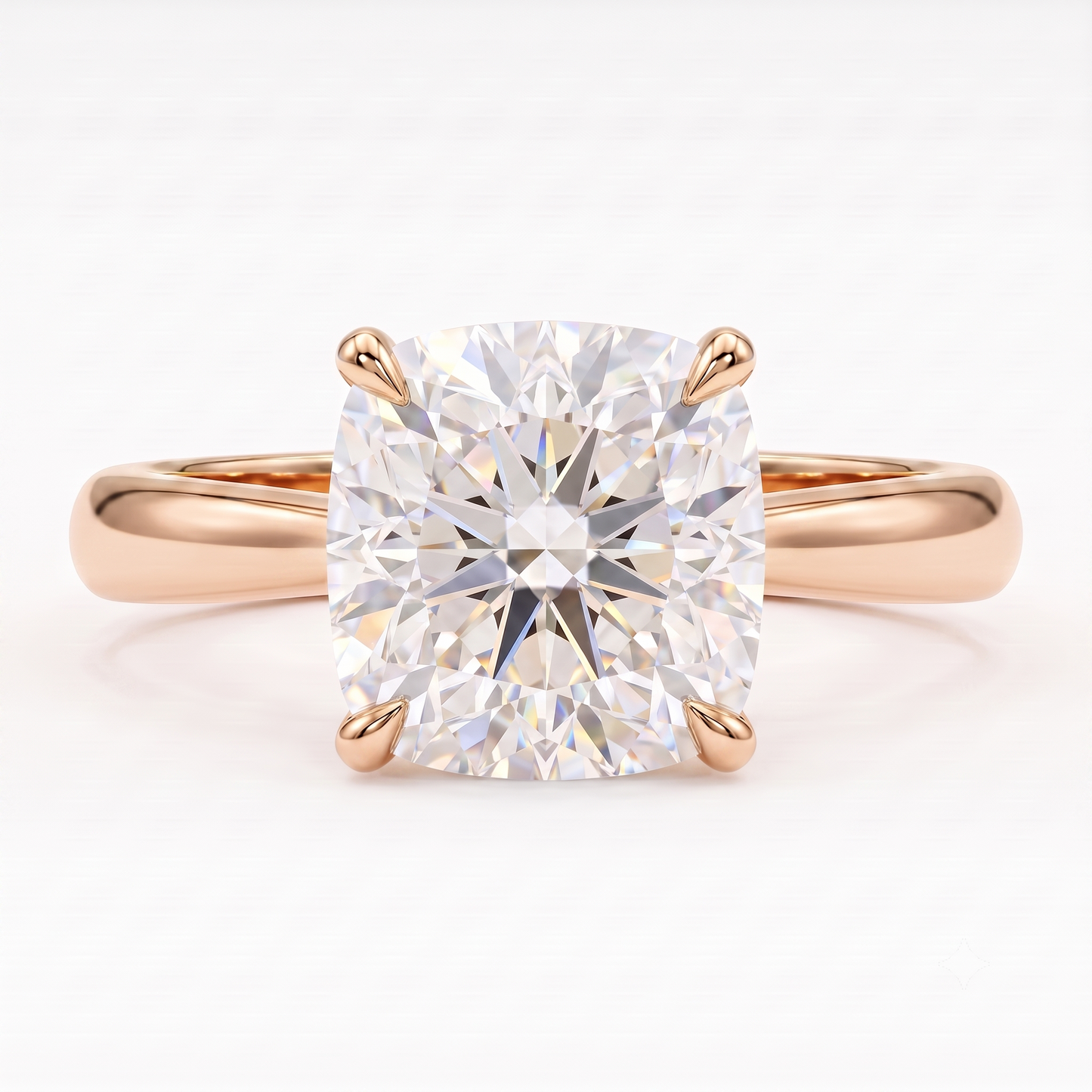 1.00CT Cushion Cut Lab Grown Diamond Engagement Ring