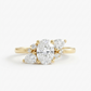 Elegant 1.70 CT Oval Engagement Ring – 14K Gold Cluster Design