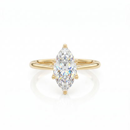 2.00Ct Marquise Cut Diamond Engagement Ring in 14k Yellow Gold