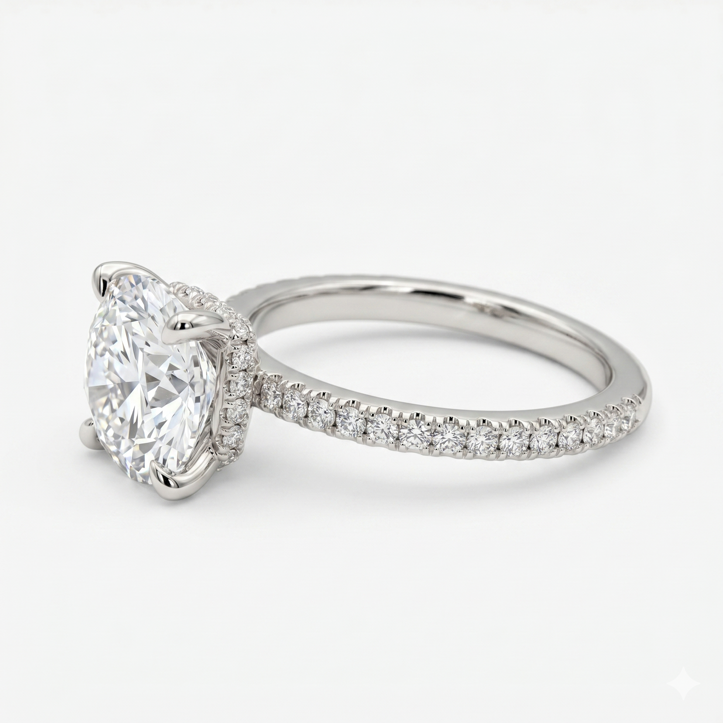 2.150 CT Princess Cut Lab Grown Diamond Engagement Ring, Solitaire Diamond Ring