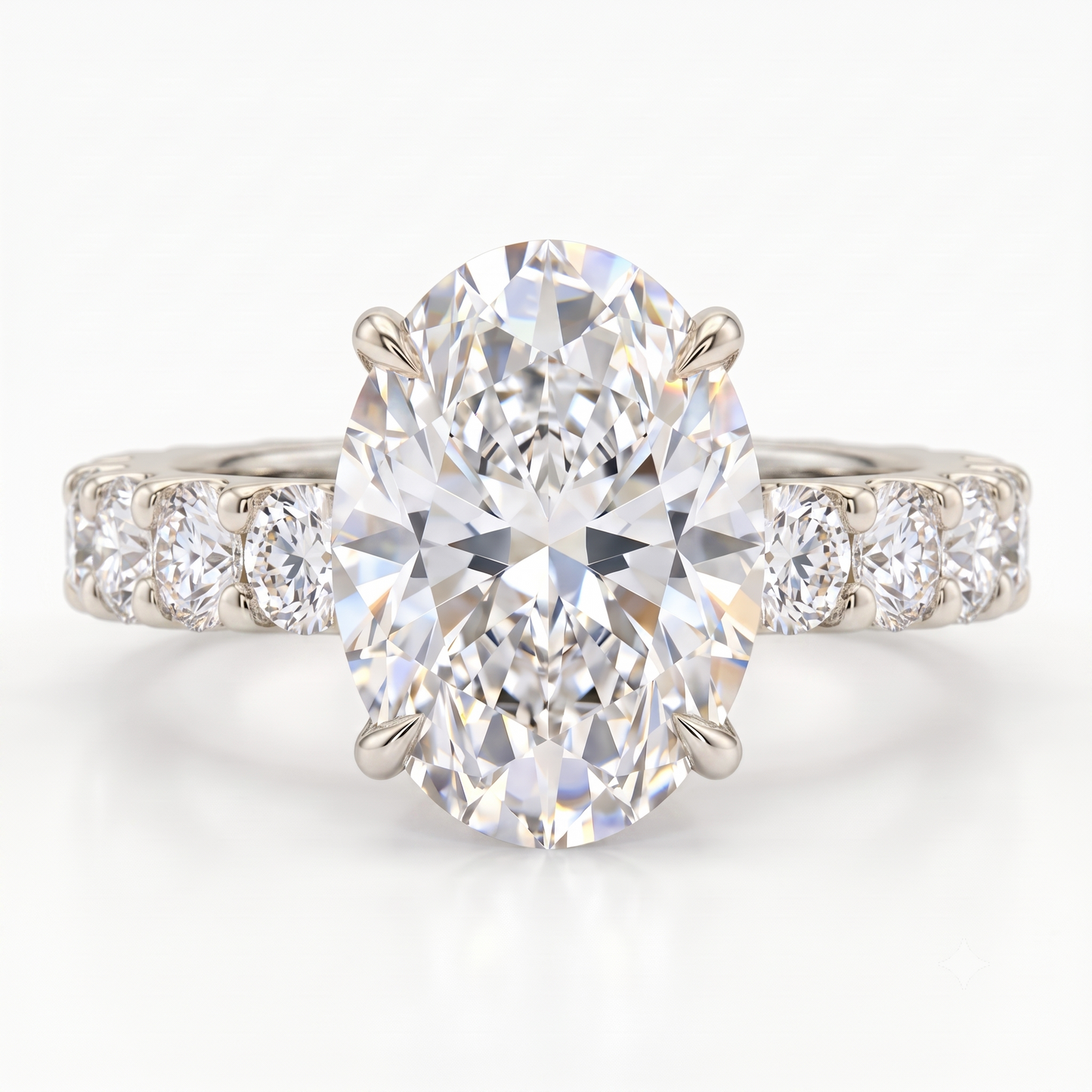 3.120ct Oval Cut 7x9mm Lab-Grown Ring
