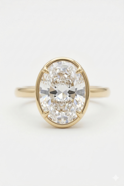 1.50CT Oval Cut Lab-Grown Engagement Ring