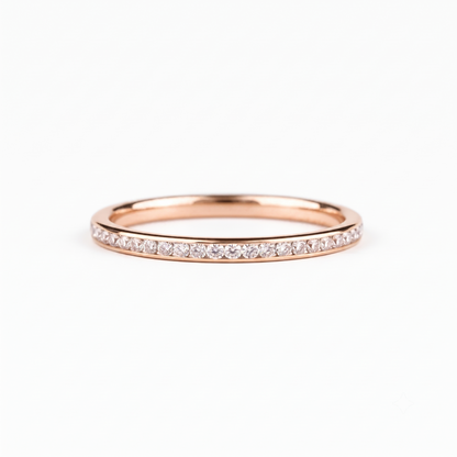 0.180 ct Lab Grown Diamond Channel Set Half Eternity Wedding Band