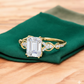 1.80ct Emerald Cut Lab Grown Diamond Engagement Ring