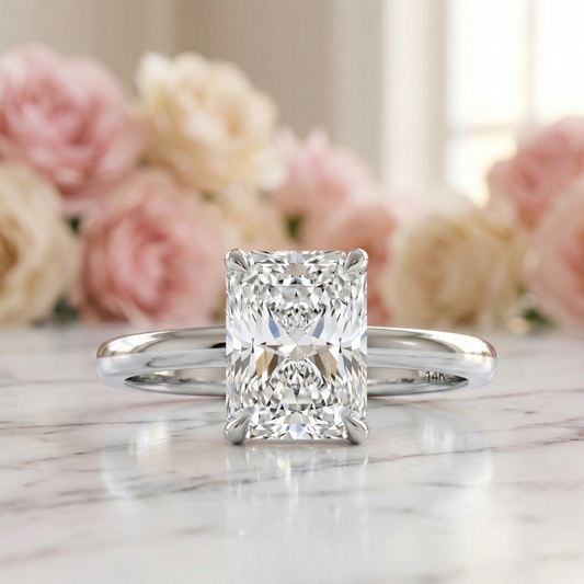 2 carat lab diamond ring
