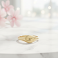 14K Solid Gold Custom Initial Signet Ring – Personalized