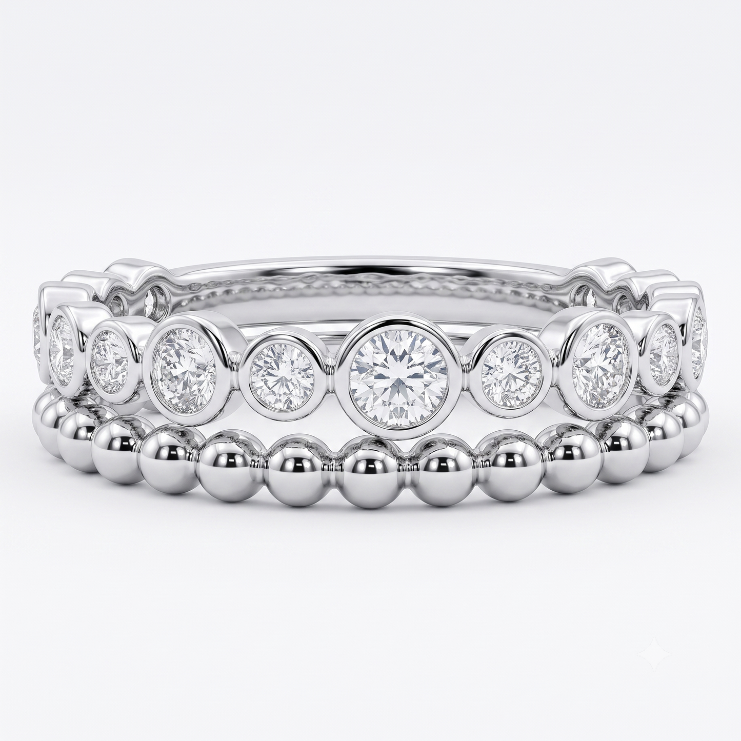 round bezel diamond ring​

