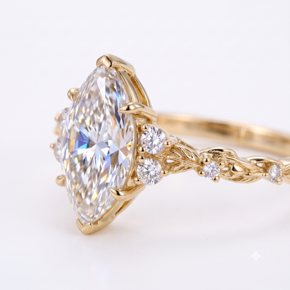 lab grown marquise engagement ring​

