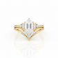 1.920CT Hexagon Lab-Grown Diamond Engagement Ring Set