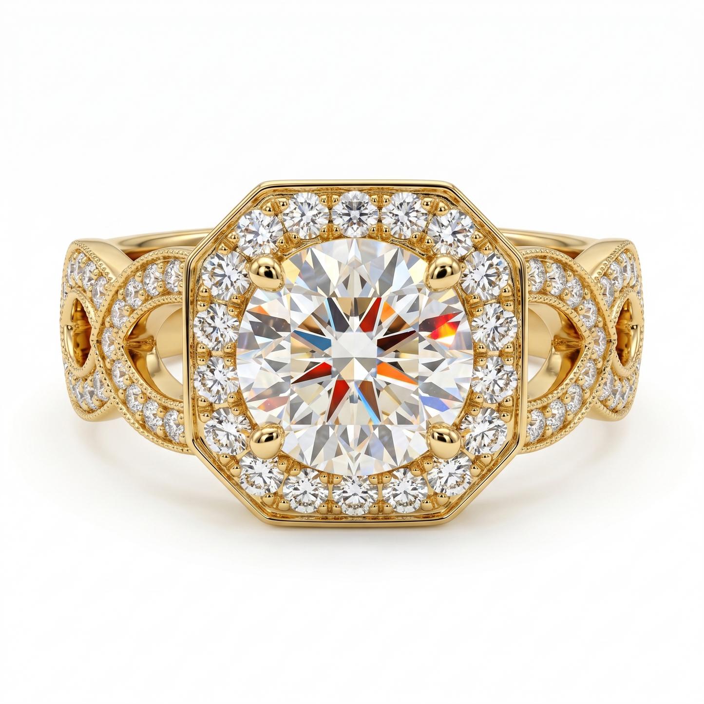 2.00ct Round Cut Lab-Grown Engagement Ring
